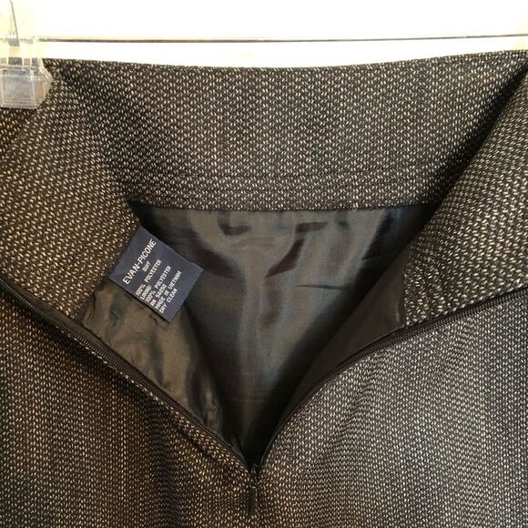 Evan Picone Suit Blazer & Skirt Brown Tweed Size 10 - Picture 4 of 12